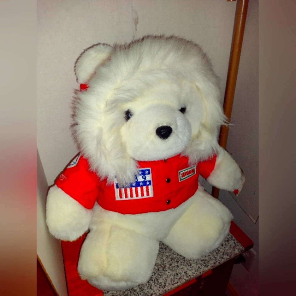 Trans-antartica Explorer Stuff Plush Bear 18" w/Tags. 1989 Dayton Hudson Corp.